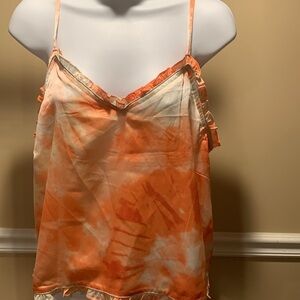 Orange Tie-Dye Women's Top